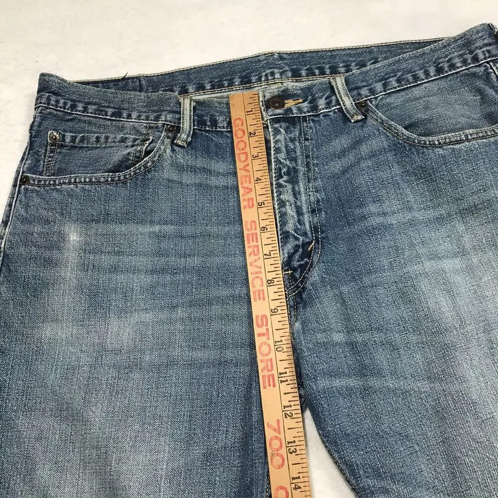 LEVIS 527 Boot Cut Jean Men 36x32 Faded Whisker Wash Skater Cowboy Western